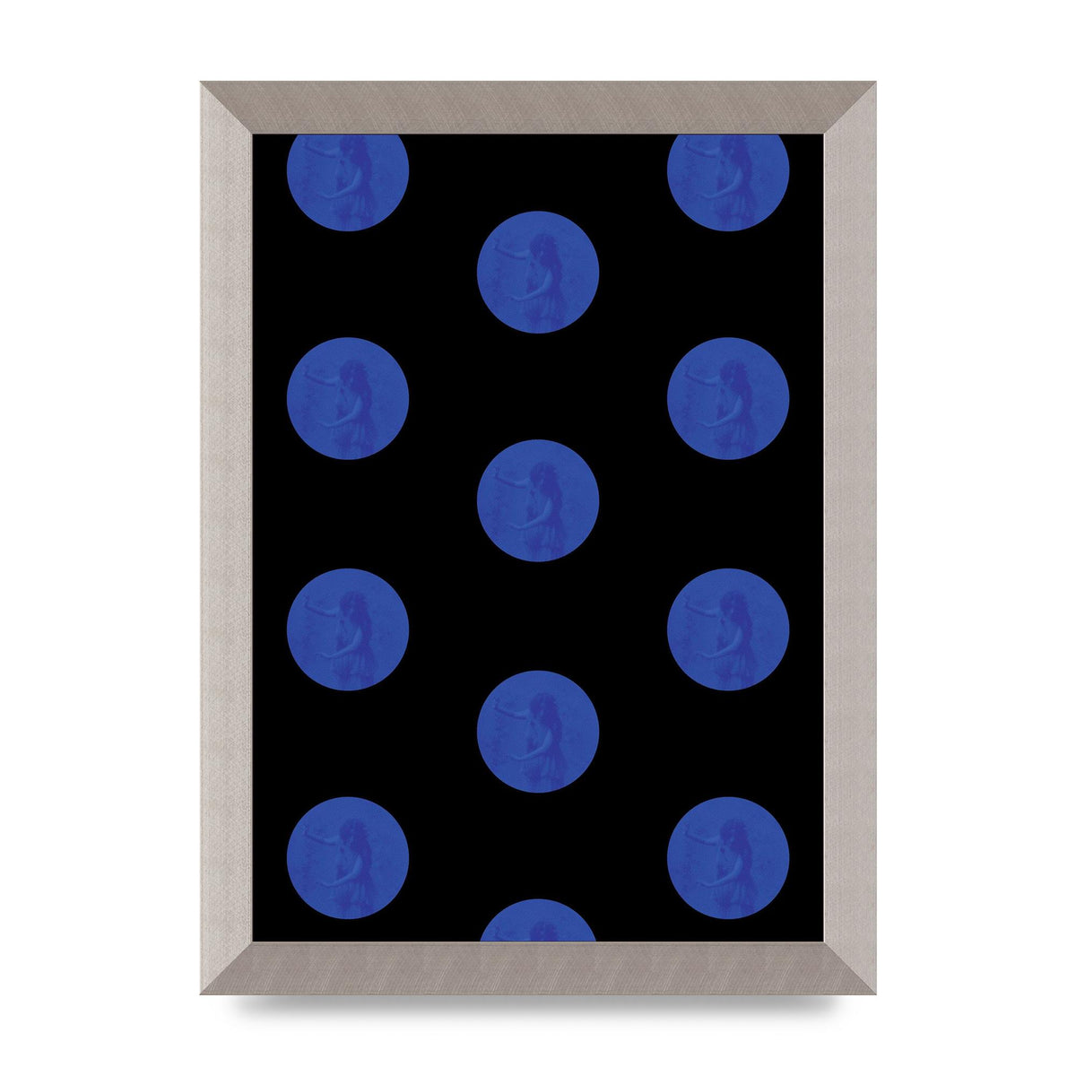 Bohemian Polka Dot Art For The Home - A4 framed