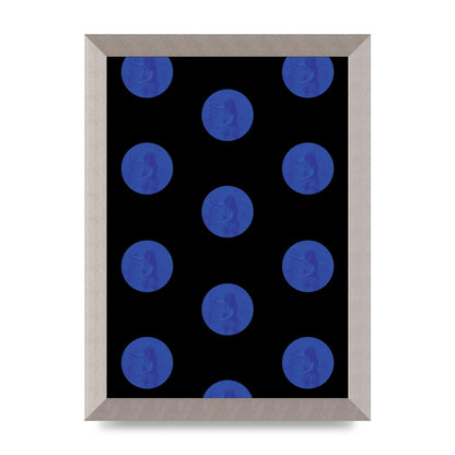 Bohemian Polka Dot Art For The Home - A4 framed