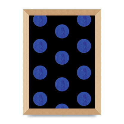 Bohemian Polka Dot Art For The Home - A4 framed