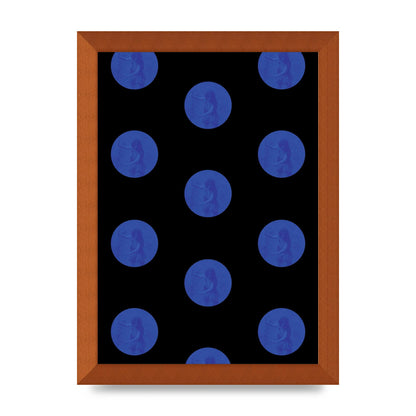Bohemian Polka Dot Art For The Home - A4 framed