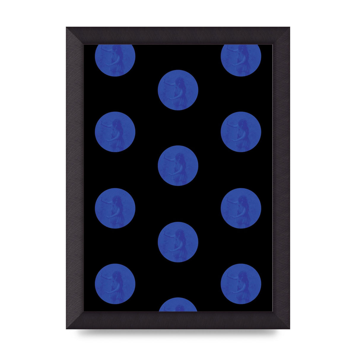Bohemian Polka Dot Art For The Home - A4 framed