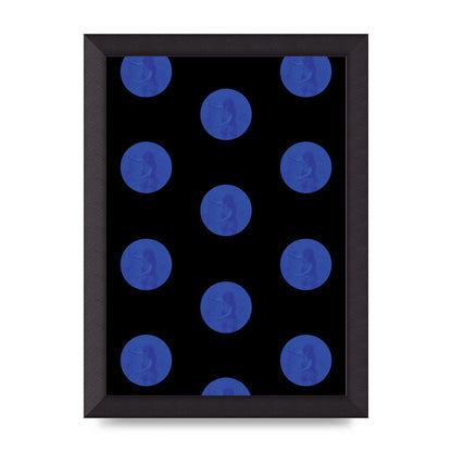 Bohemian Polka Dot Art For The Home - A4 framed