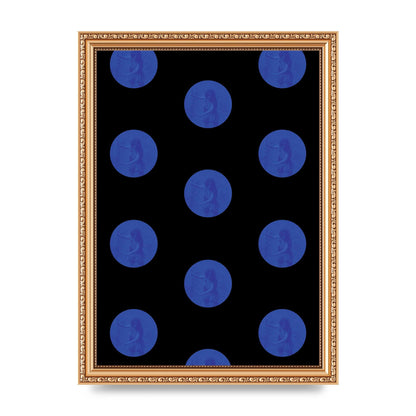 Bohemian Polka Dot Art For The Home - A4 framed