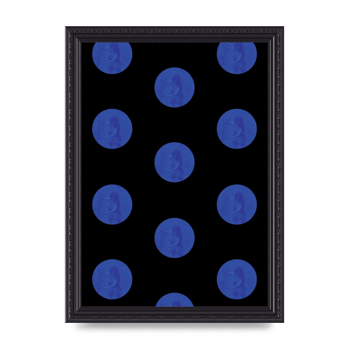 Bohemian Polka Dot Art For The Home - A4 framed