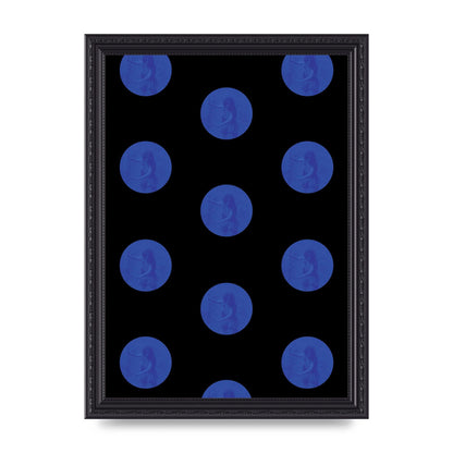Bohemian Polka Dot Art For The Home - A4 framed
