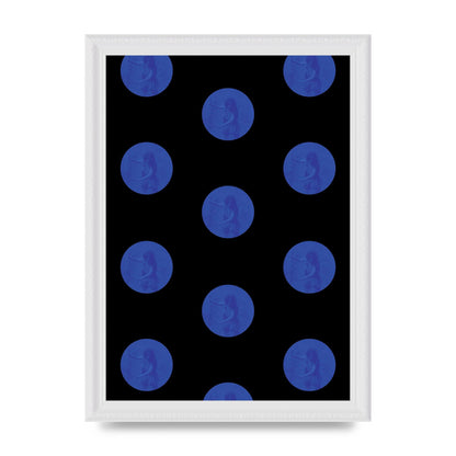 Bohemian Polka Dot Art For The Home - A4 framed