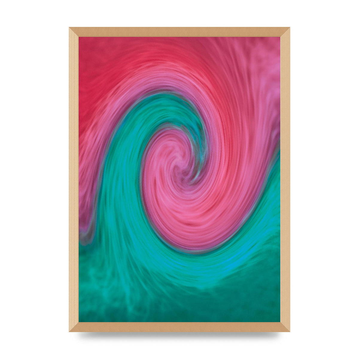 Swirl Printed Poster - A2 framed