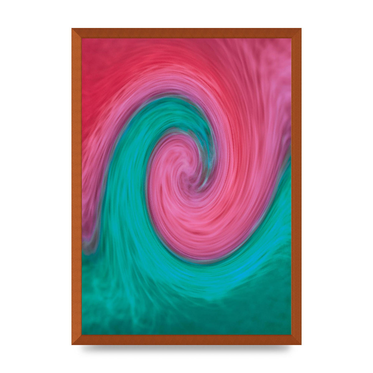 Swirl Printed Poster - A2 framed