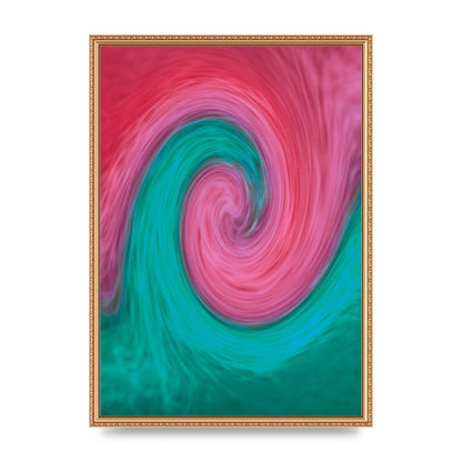Swirl Printed Poster - A2 framed