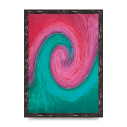 Swirl Printed Poster - A3 framed