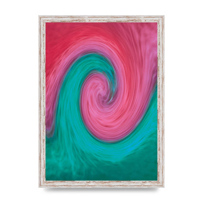 Swirl Printed Poster - A3 framed