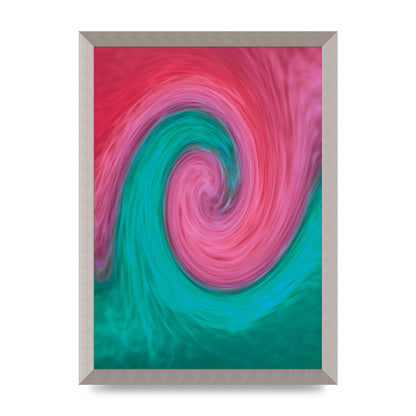 Swirl Printed Poster - A3 framed