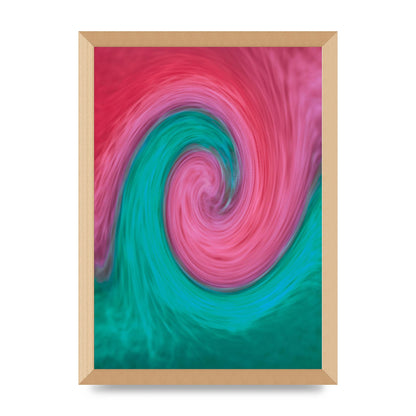 Swirl Printed Poster - A3 framed