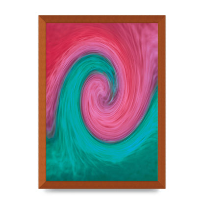 Swirl Printed Poster - A3 framed