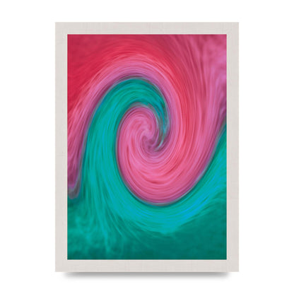 Swirl Printed Poster - A4 framed