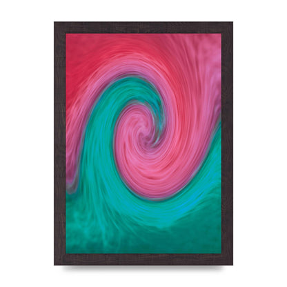 Swirl Printed Poster - A4 framed
