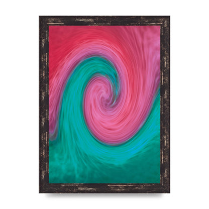 Swirl Printed Poster - A4 framed