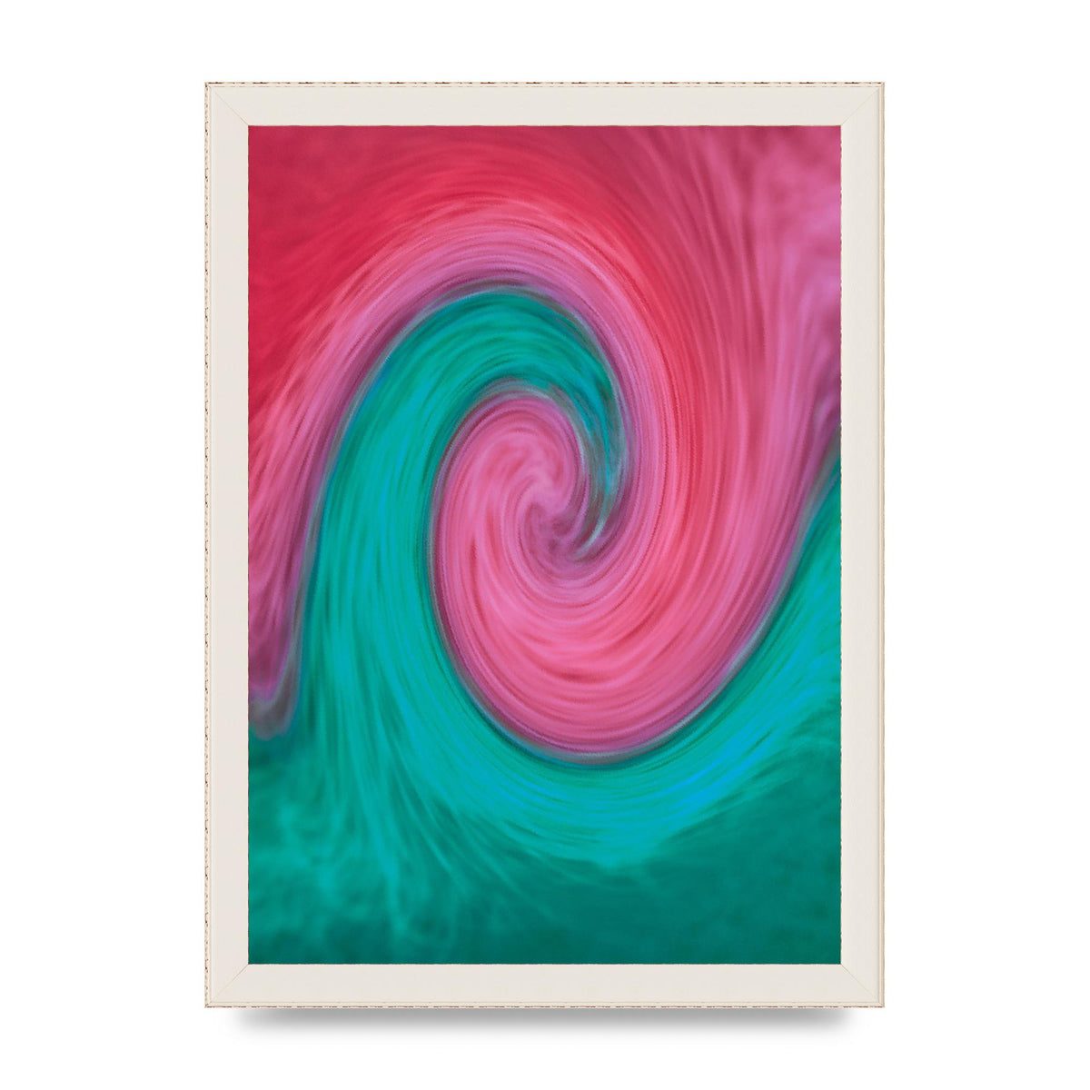 Swirl Printed Poster - A4 framed