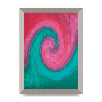 Swirl Printed Poster - A4 framed