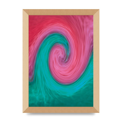 Swirl Printed Poster - A4 framed