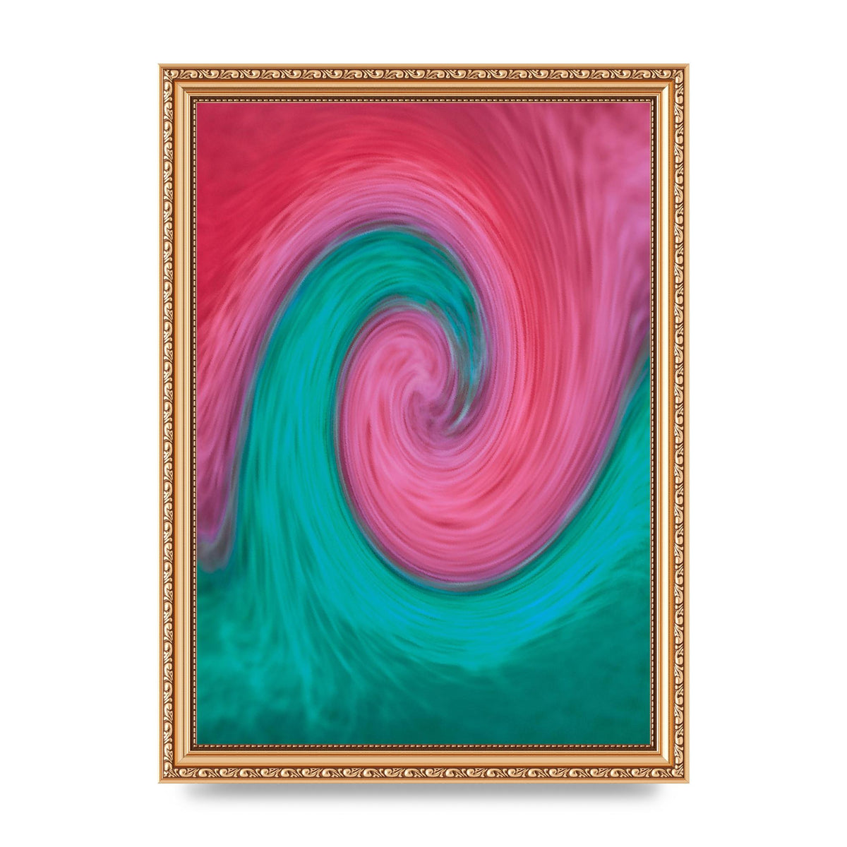 Swirl Printed Poster - A4 framed