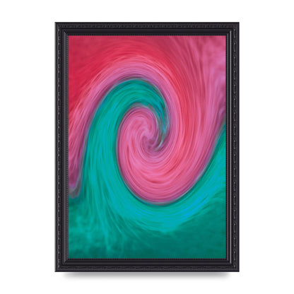 Swirl Printed Poster - A4 framed