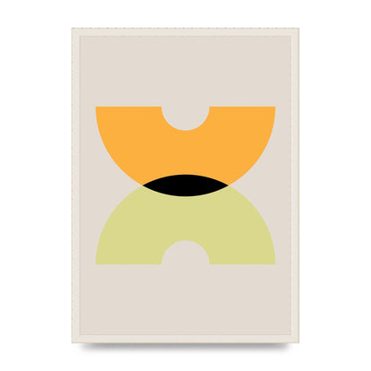 Graphic Arch Yellow One Wall Art - A2 framed