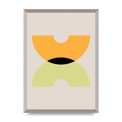 Graphic Arch Yellow One Wall Art - A2 framed