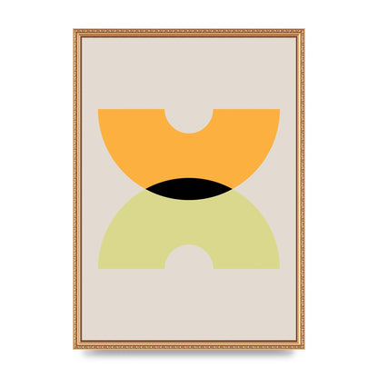 Graphic Arch Yellow One Wall Art - A2 framed