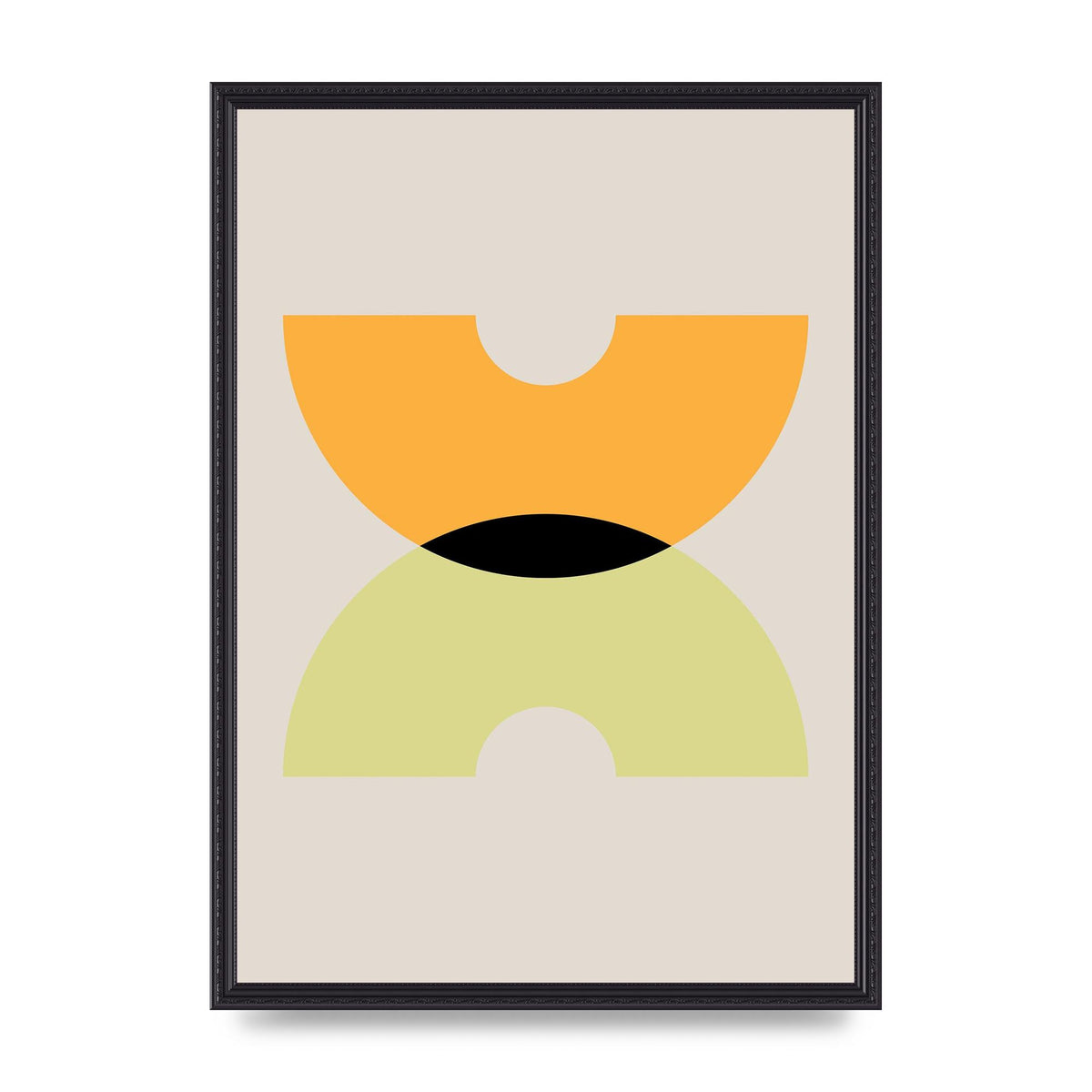 Graphic Arch Yellow One Wall Art - A2 framed