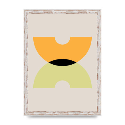 Graphic Arch Yellow One Wall Art - A3 framed