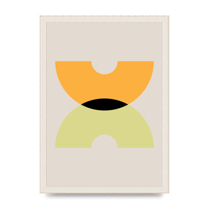 Graphic Arch Yellow One Wall Art - A3 framed