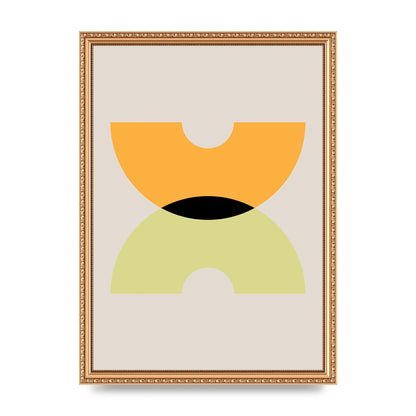 Graphic Arch Yellow One Wall Art - A3 framed