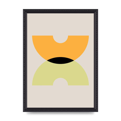 Graphic Arch Yellow One Wall Art - A3 framed