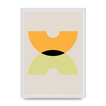 Graphic Arch Yellow One Wall Art - A3 framed