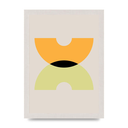 Graphic Arch Yellow One Wall Art - A4 framed