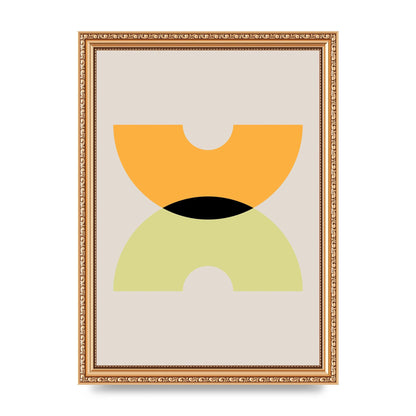 Graphic Arch Yellow One Wall Art - A4 framed