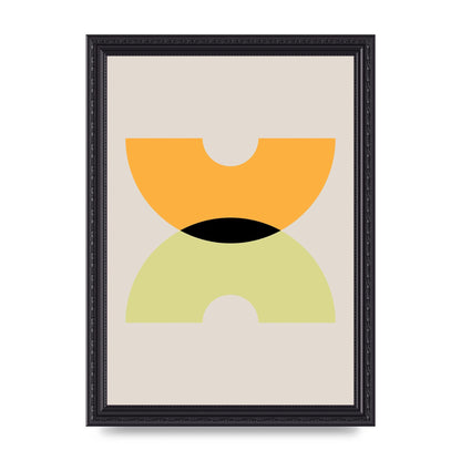 Graphic Arch Yellow One Wall Art - A4 framed