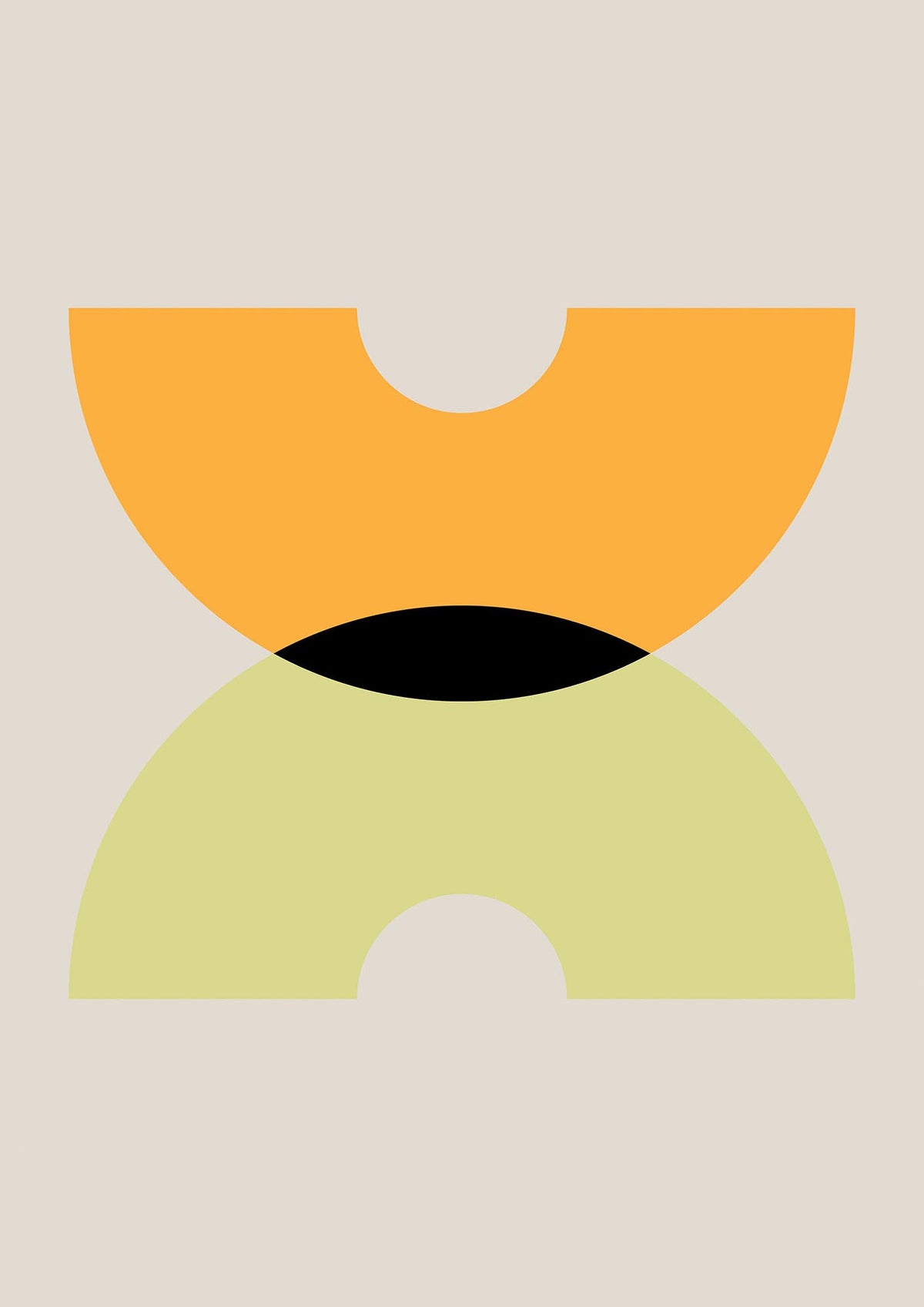 Graphic Arch Yellow One Wall Art - detail