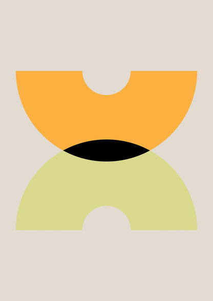 Graphic Arch Yellow One Wall Art - detail
