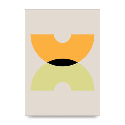 Graphic Arch Yellow One Wall Art - unframed print