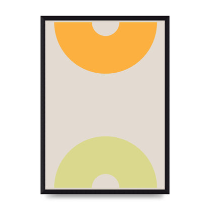 Graphic Arch Yellow Two Art For The Home - A3 framed