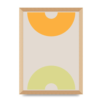 Graphic Arch Yellow Two Art For The Home - A3 framed