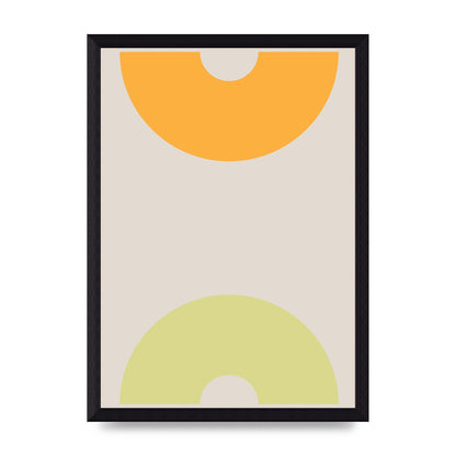 Graphic Arch Yellow Two Art For The Home - A4 framed