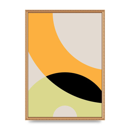 Graphic Arch Yellow Four Wall Art - A2 framed