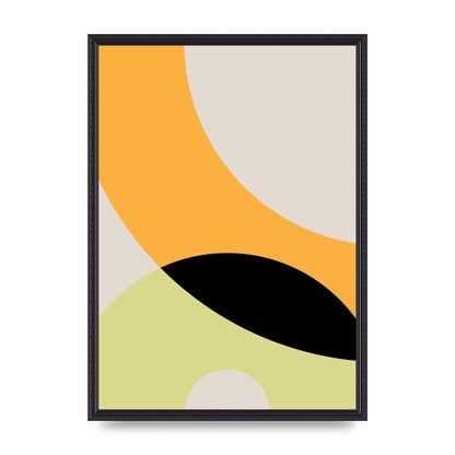 Graphic Arch Yellow Four Wall Art - A2 framed
