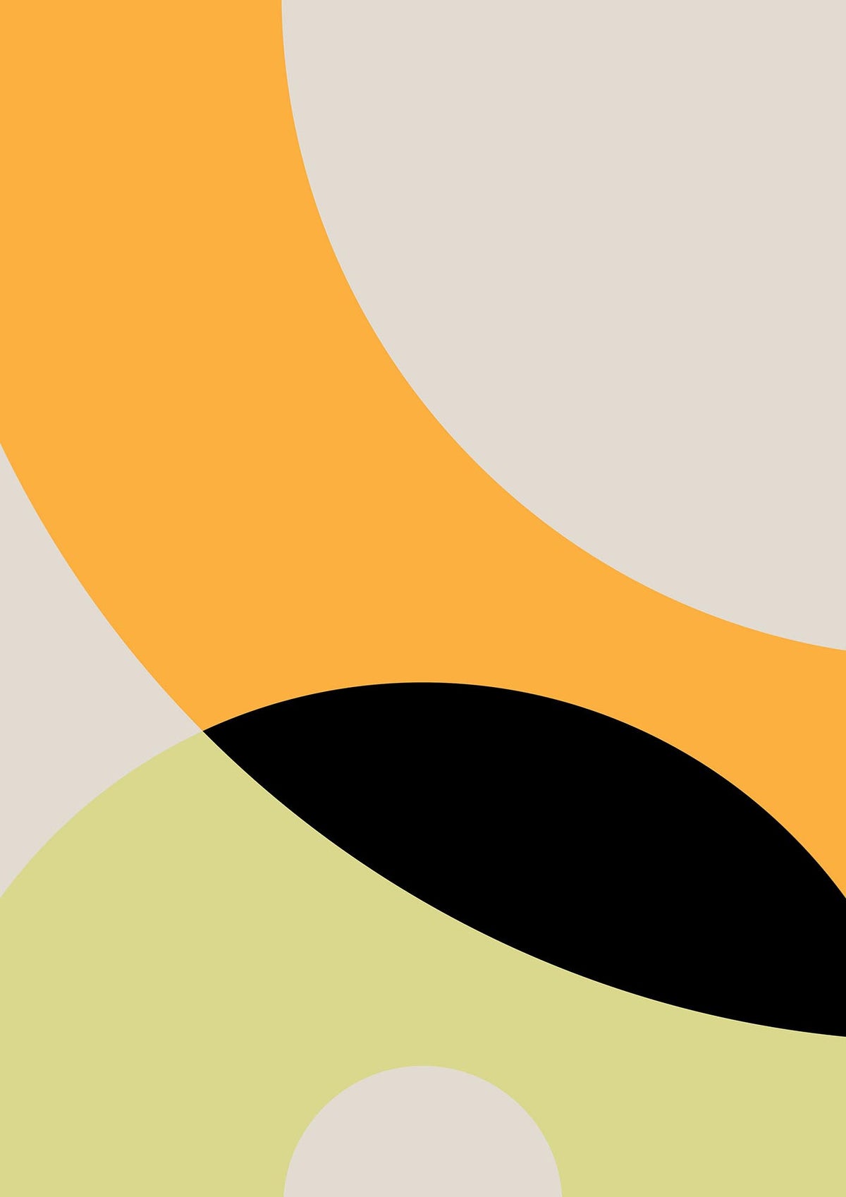Graphic Arch Yellow Four Wall Art - detail