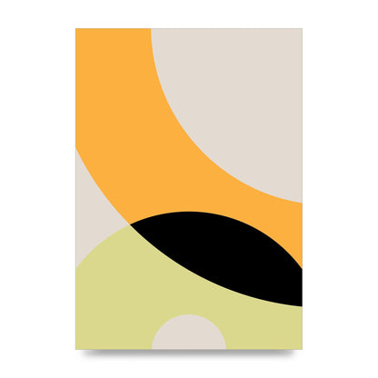 Graphic Arch Yellow Four Wall Art - unframed print