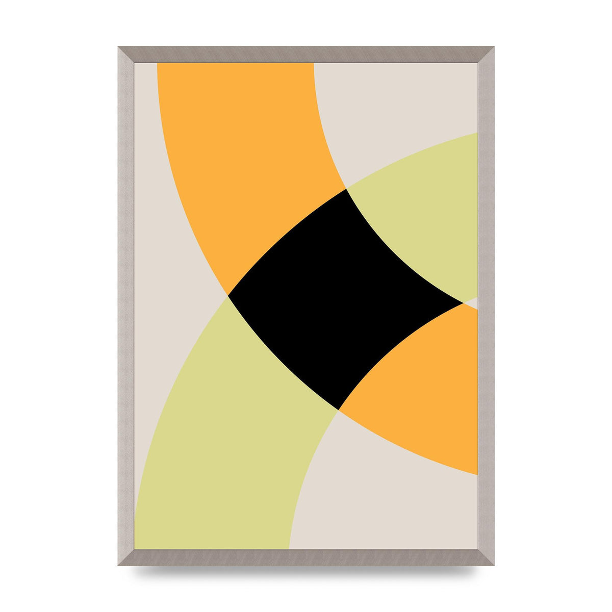 Graphic Arch Yellow Five Art For The Home - A2 framed