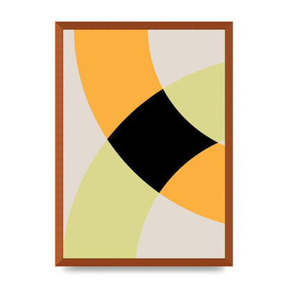 Graphic Arch Yellow Five Art For The Home - A2 framed